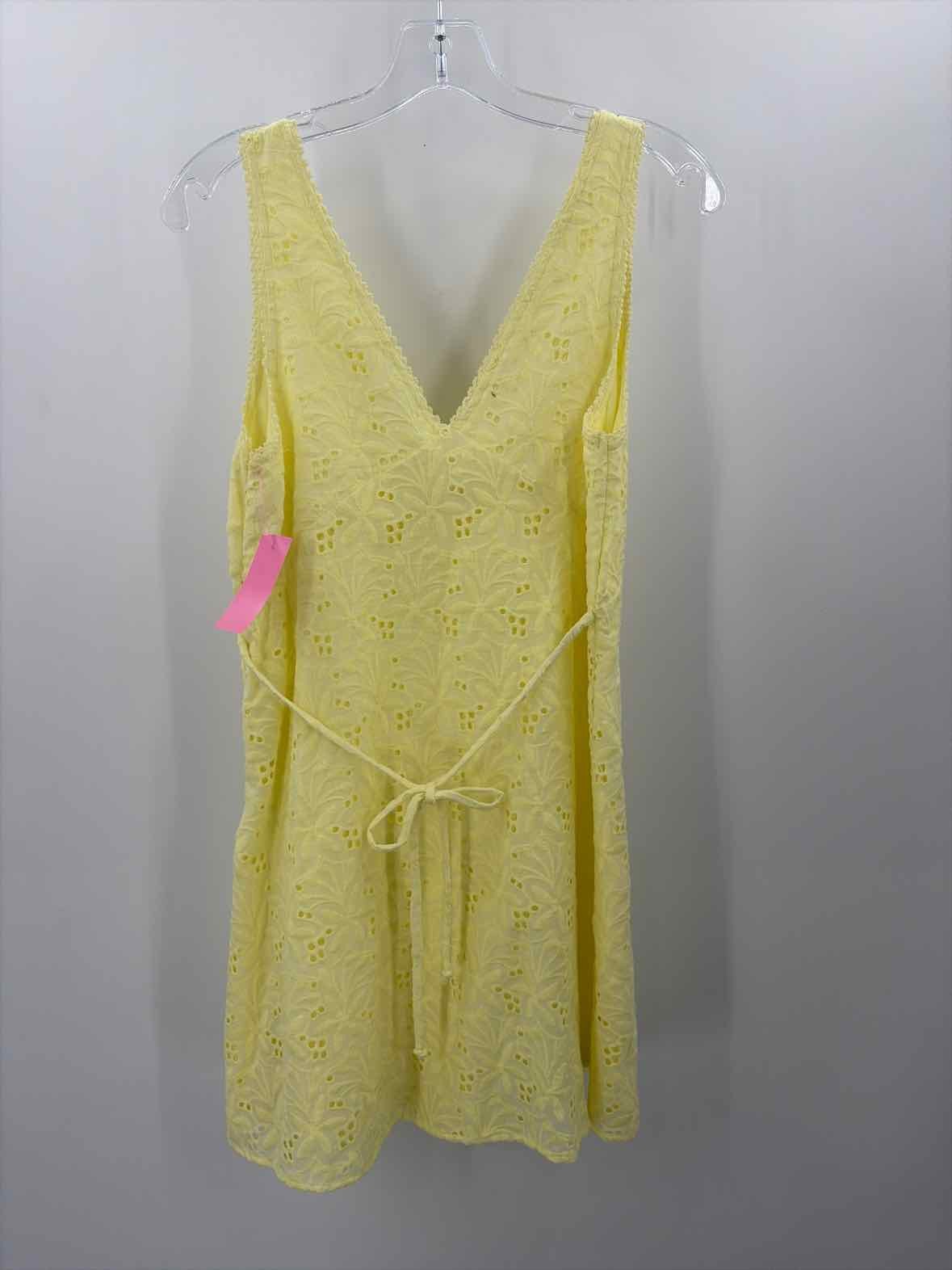 Pre-Owned By Together Yellow Size Small Knee Length Sleeveless Dress