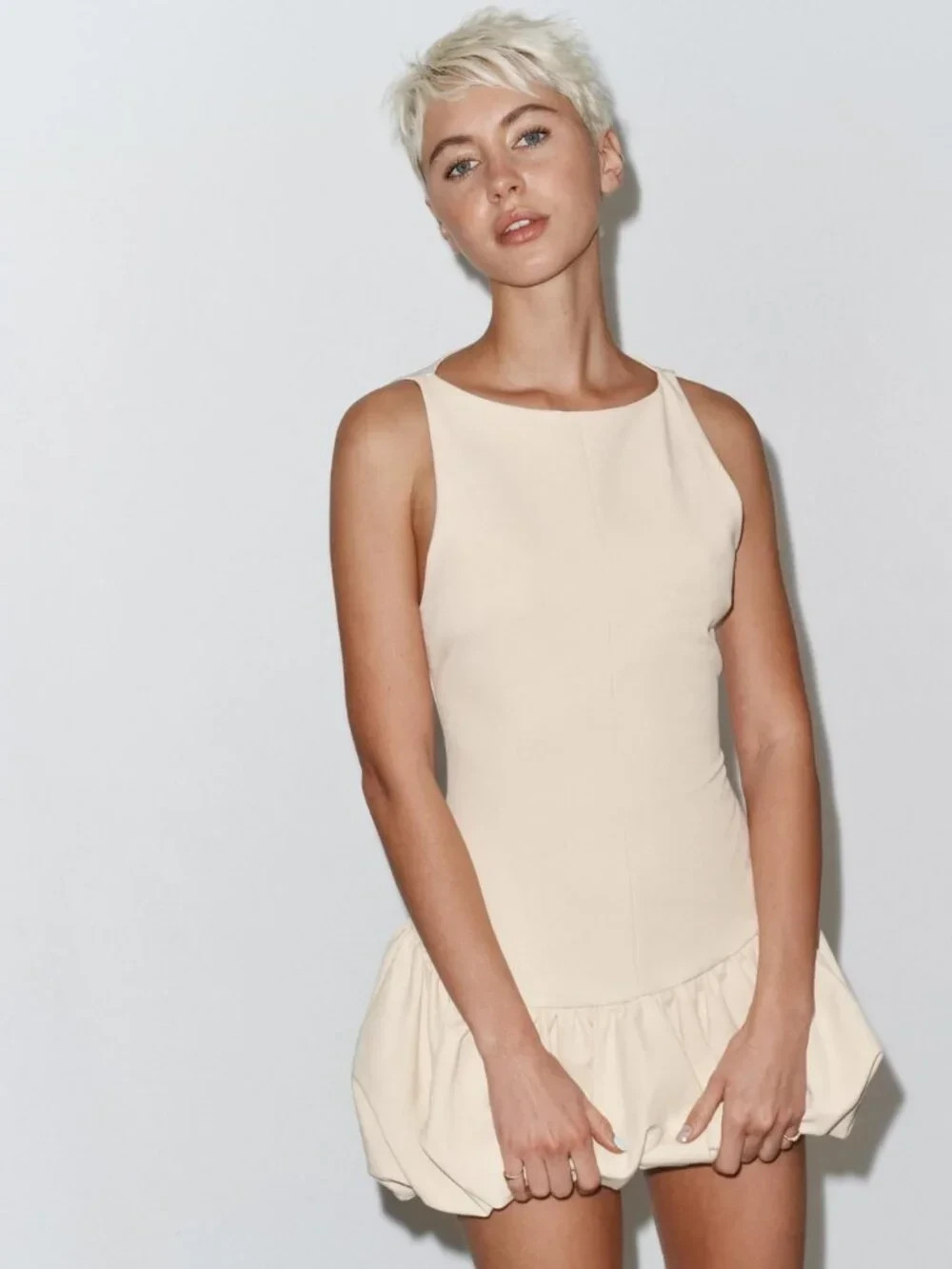 ZARA SUPER TRENDY BALLOON JUMPSUIT DRESS NWT, size Medium