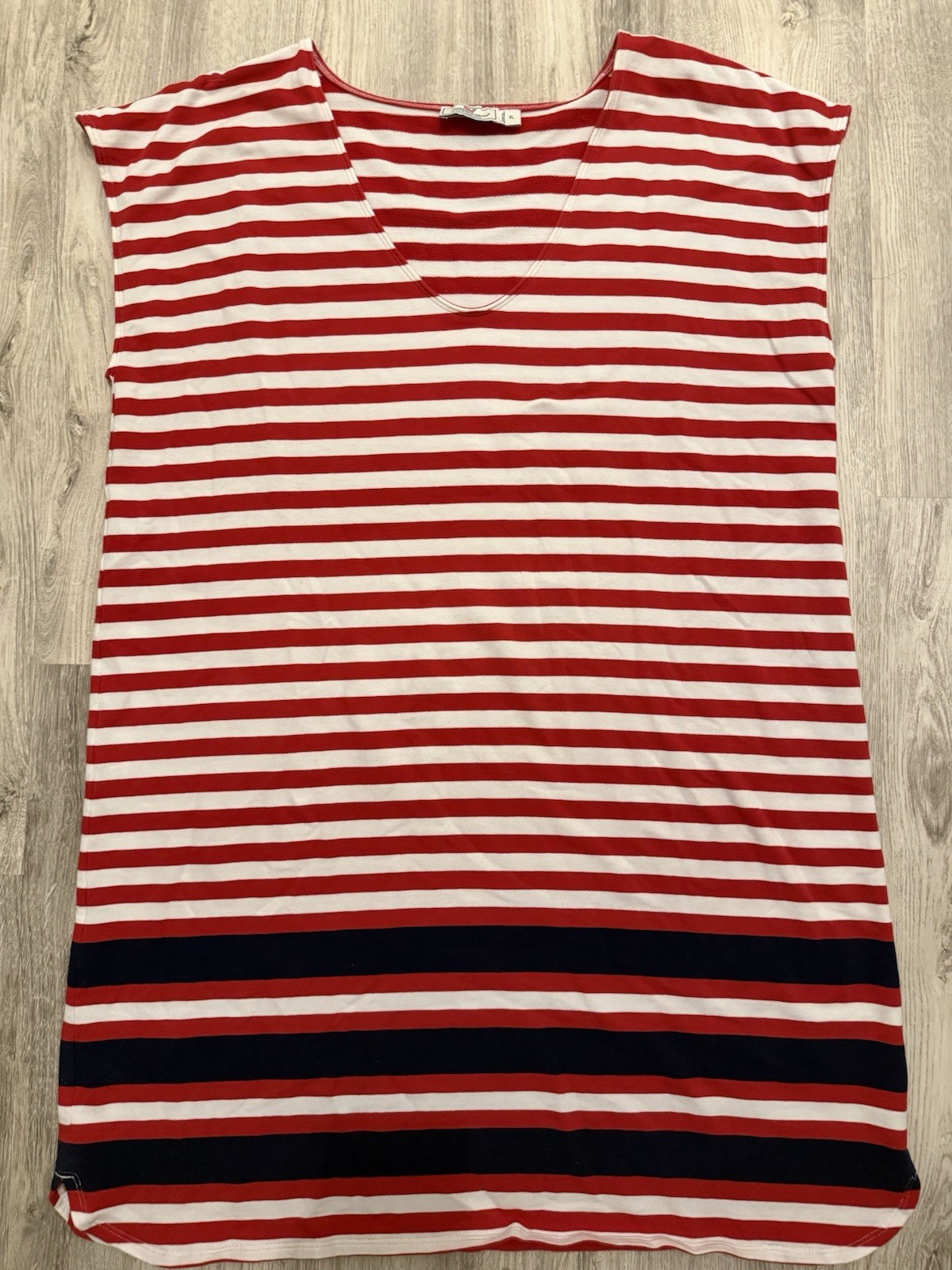 Vineyard Vines Performance UPF 50 Americana Striped Dress Lighthouse Women’s XL