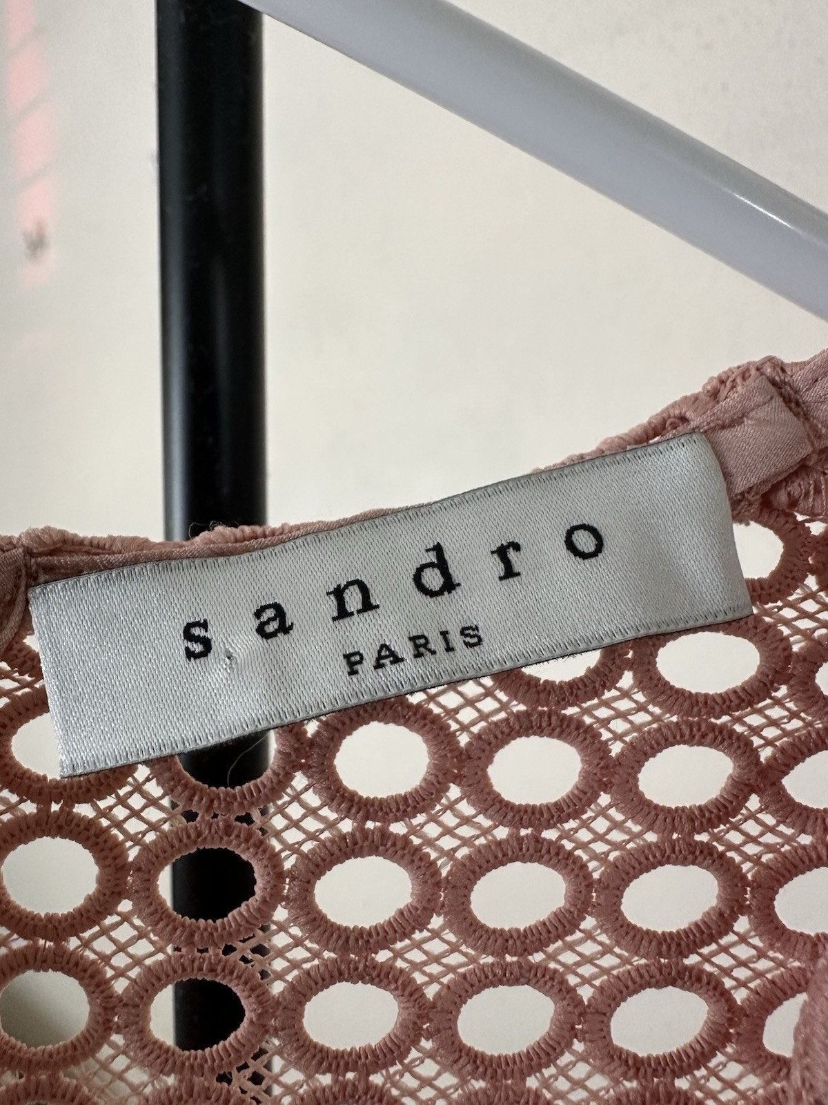 NWT SANDRO Paris Dress Size 2 Peach/Pink