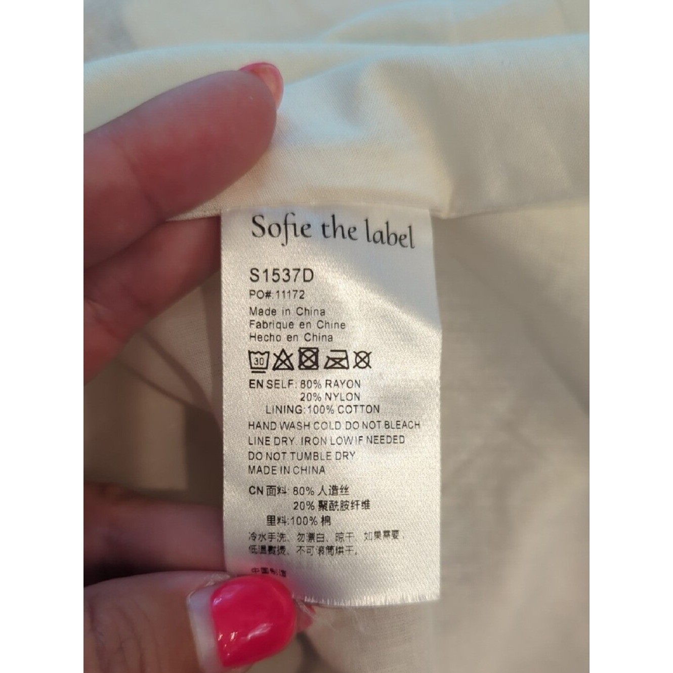 Sofie the Label Fields Of Passion Dress Blue Floral size Medium