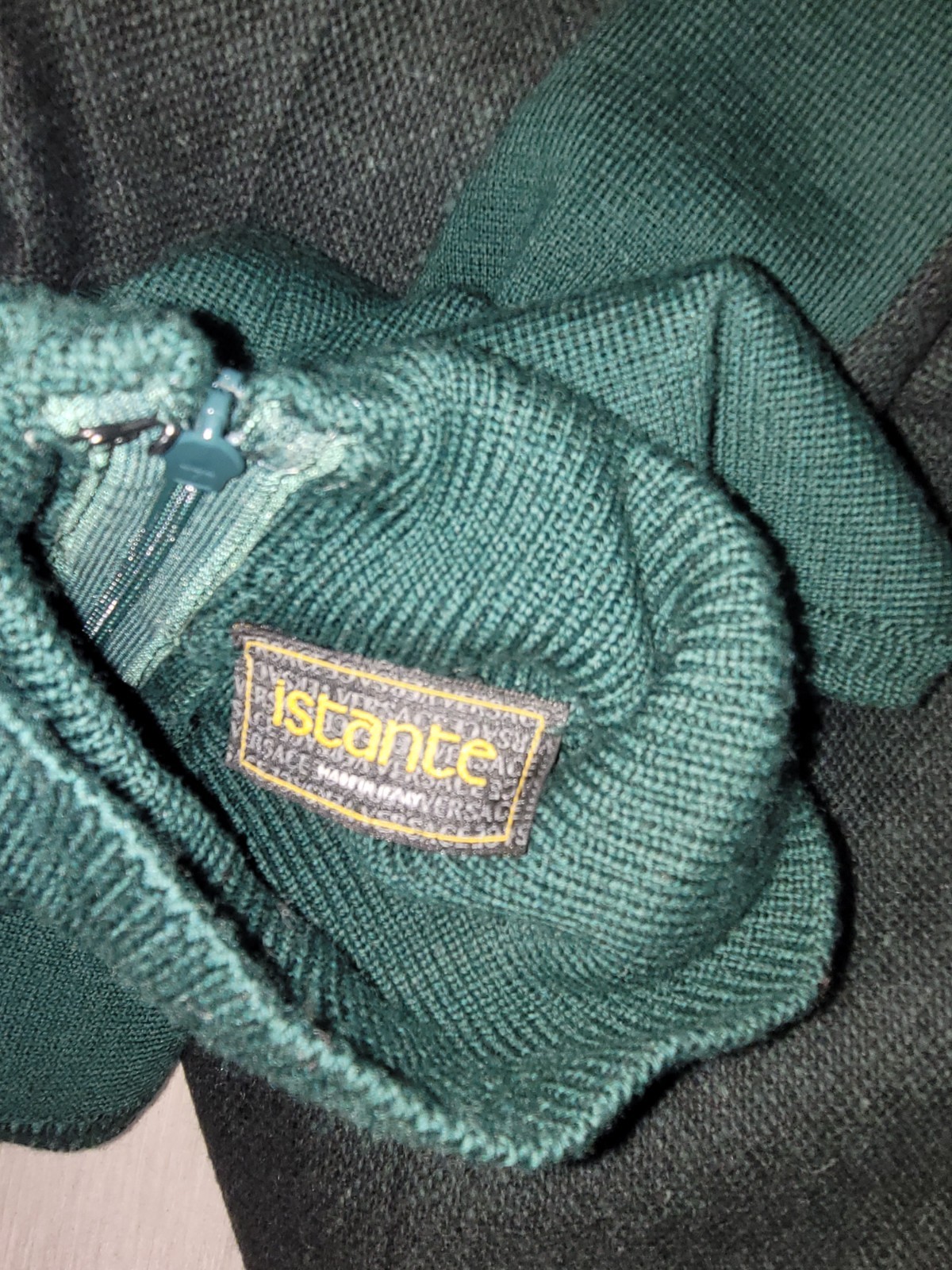 Istante Versace Green Tweed Dress UK 8 10 EU 36 38 Wool Blend Pencil Fitted