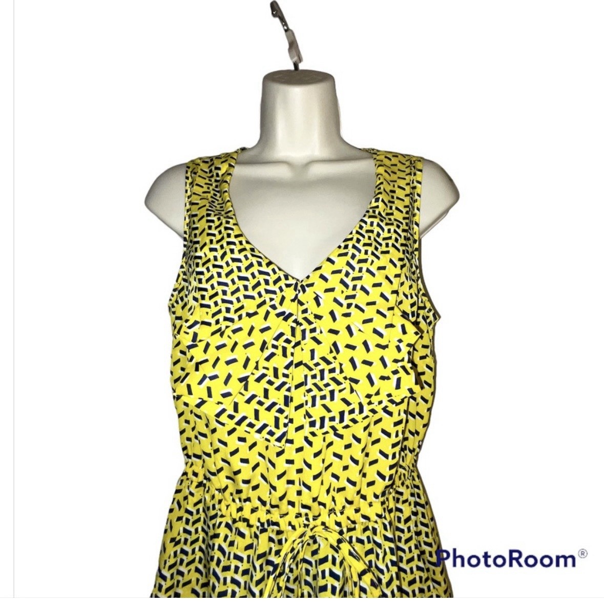 Bebop Yellow and Black Pullover Summer Sleeveless Size Large Dress