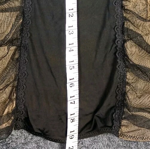 Essentials ABS Dress Women Small Black Gold Mesh Sheer Bodycon Sexy Club