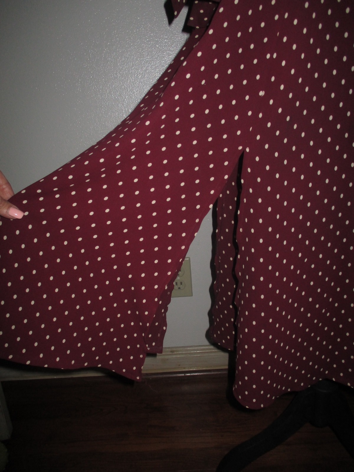 dresses for women, polka dot, maroon, vintage, 70’s, 50’s. 60’s