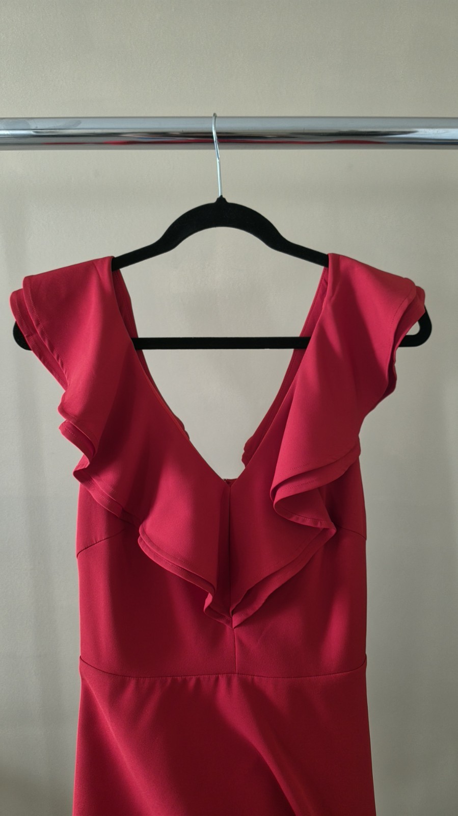 Lulus Divine Darling Red Ruffled Skater Dress