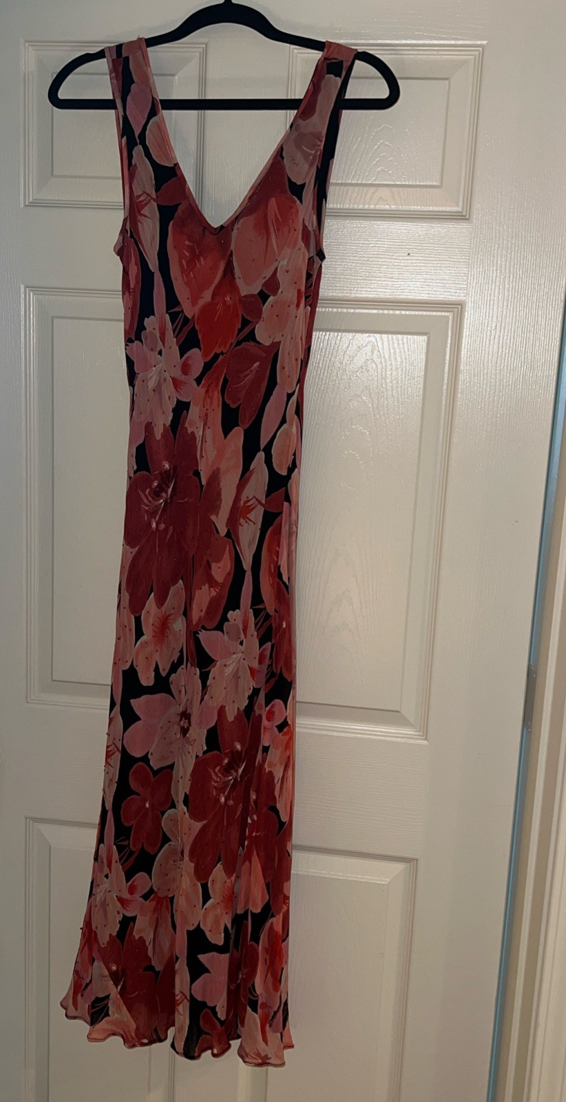 Majick Floral Vintage Beaded Sleeveless Pink Dress Size medium