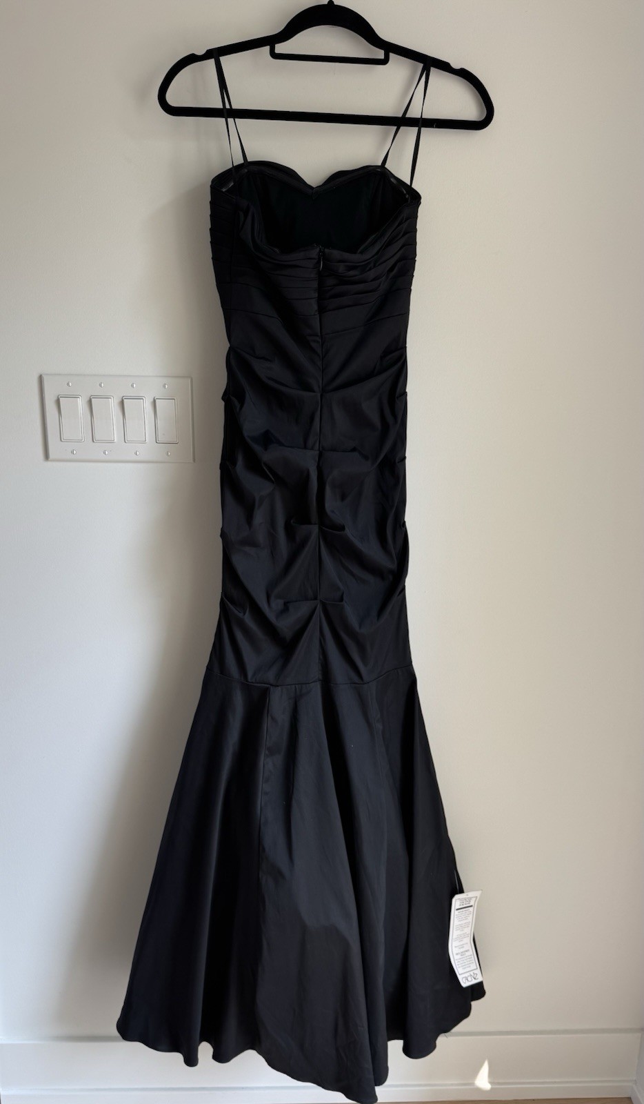 Cache sleeveless layer tulle mermaid gown dress sz 2 black NEW Fairy Whimsygoth