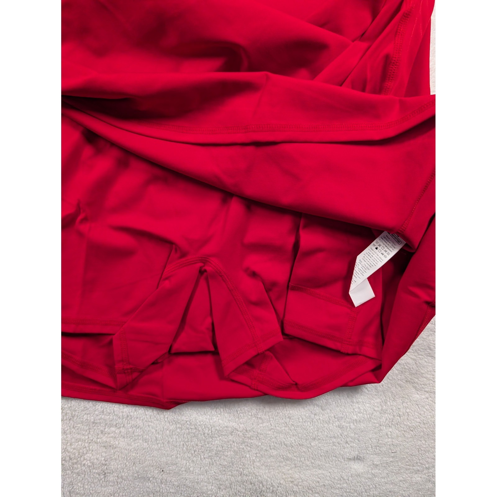 Halara Activity Dress Red Medium Long Built-in Shorts Pocket NWT Tenniscore Golf