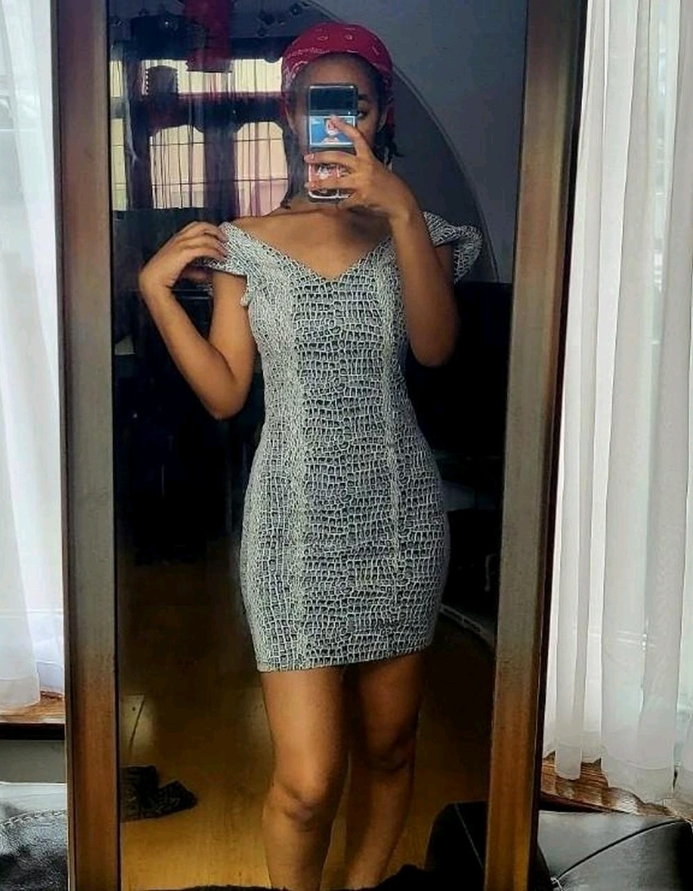 Miss Selfridge Crocodile Print Party Mini Bodycon Dress Size 8 snake skin summer