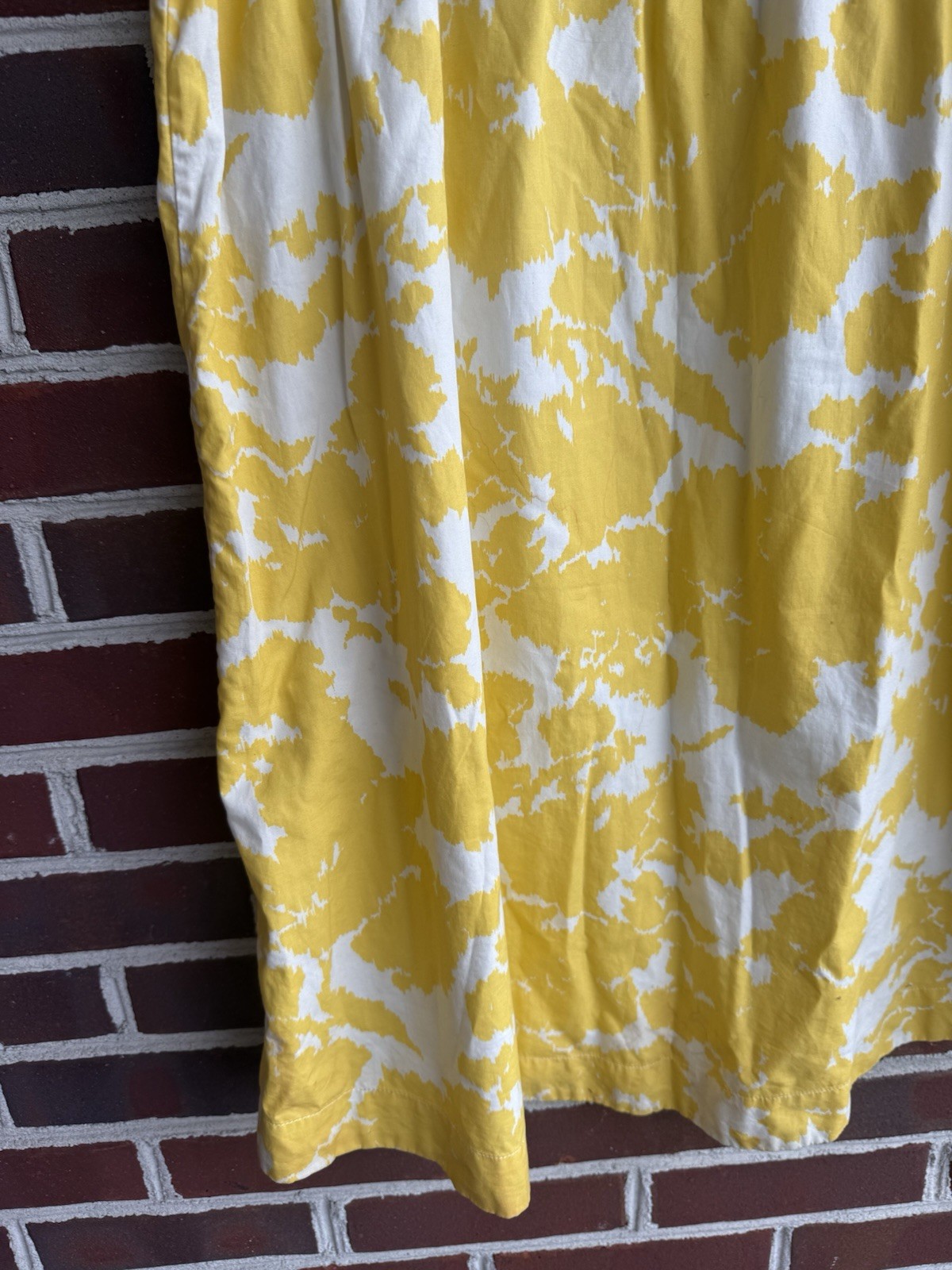 Gap Maternity Dress Size Small Cap Sleeve White And Yellow