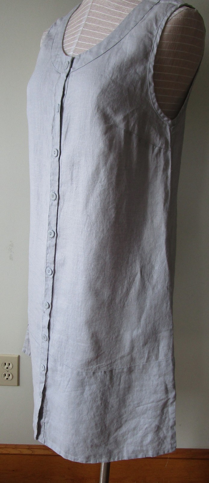 FLAX Designs LINEN DRESS S & L NWT Marigold Layer GReY