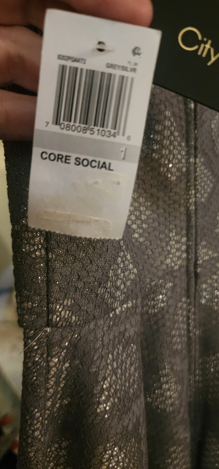 NWT T1 Semi/Formal Grey dress with silver iridescent Junior Sz 1 Women’s Sz 0