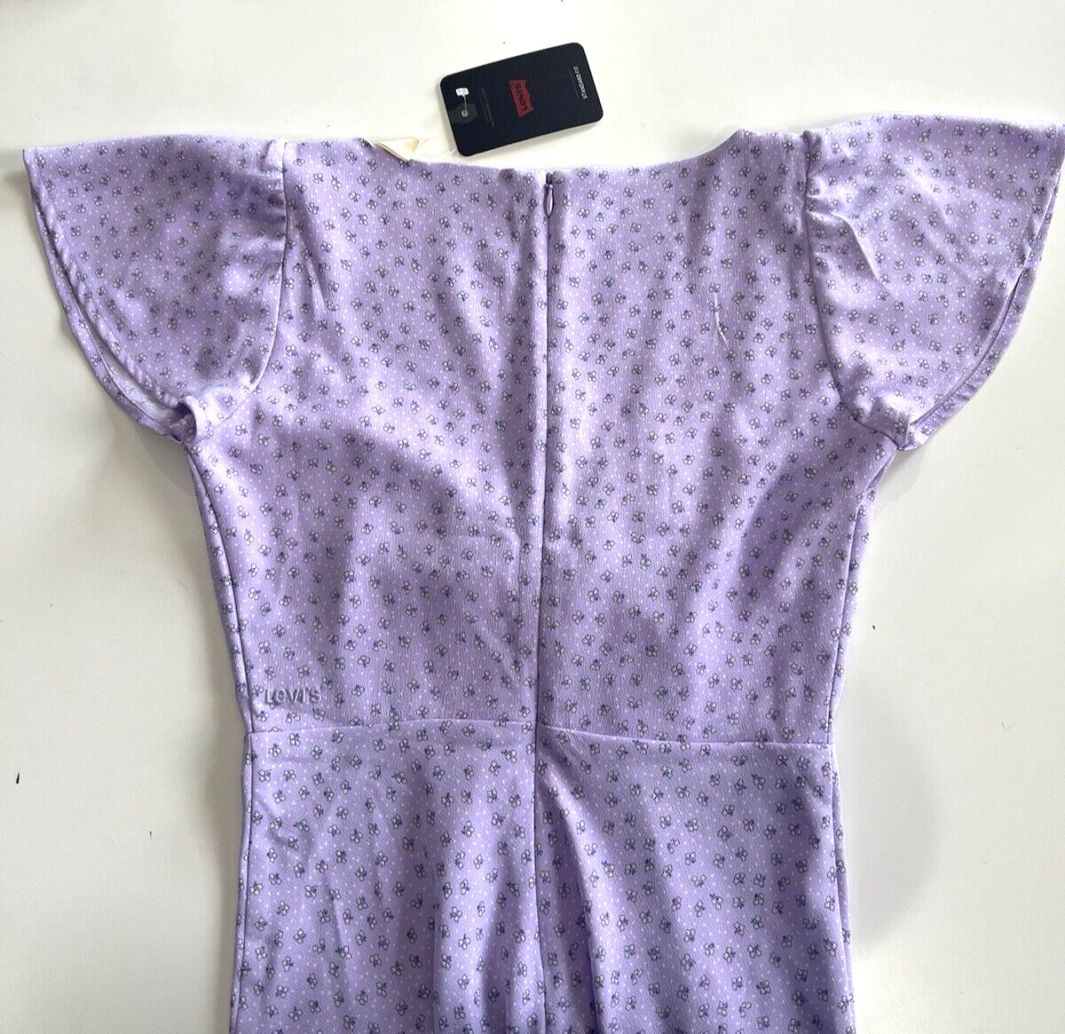 Levi’s Women’s Skylar Flutter Sleeve Dress Size XS Purple Rose New