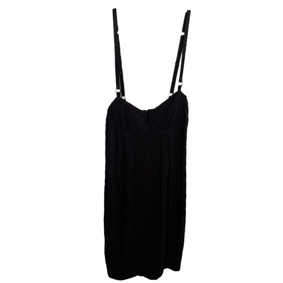 A/X Armani Exchange Women’s Sz Small Sleeveless Black Dress Textured Cups ESR339
