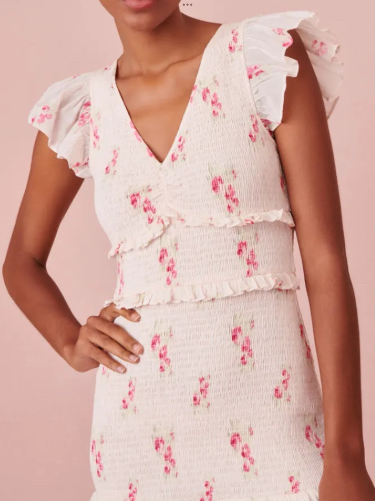 LoveShackFancy Sonora Floral Berry Moment Sz Large AUTHENTIC NWT