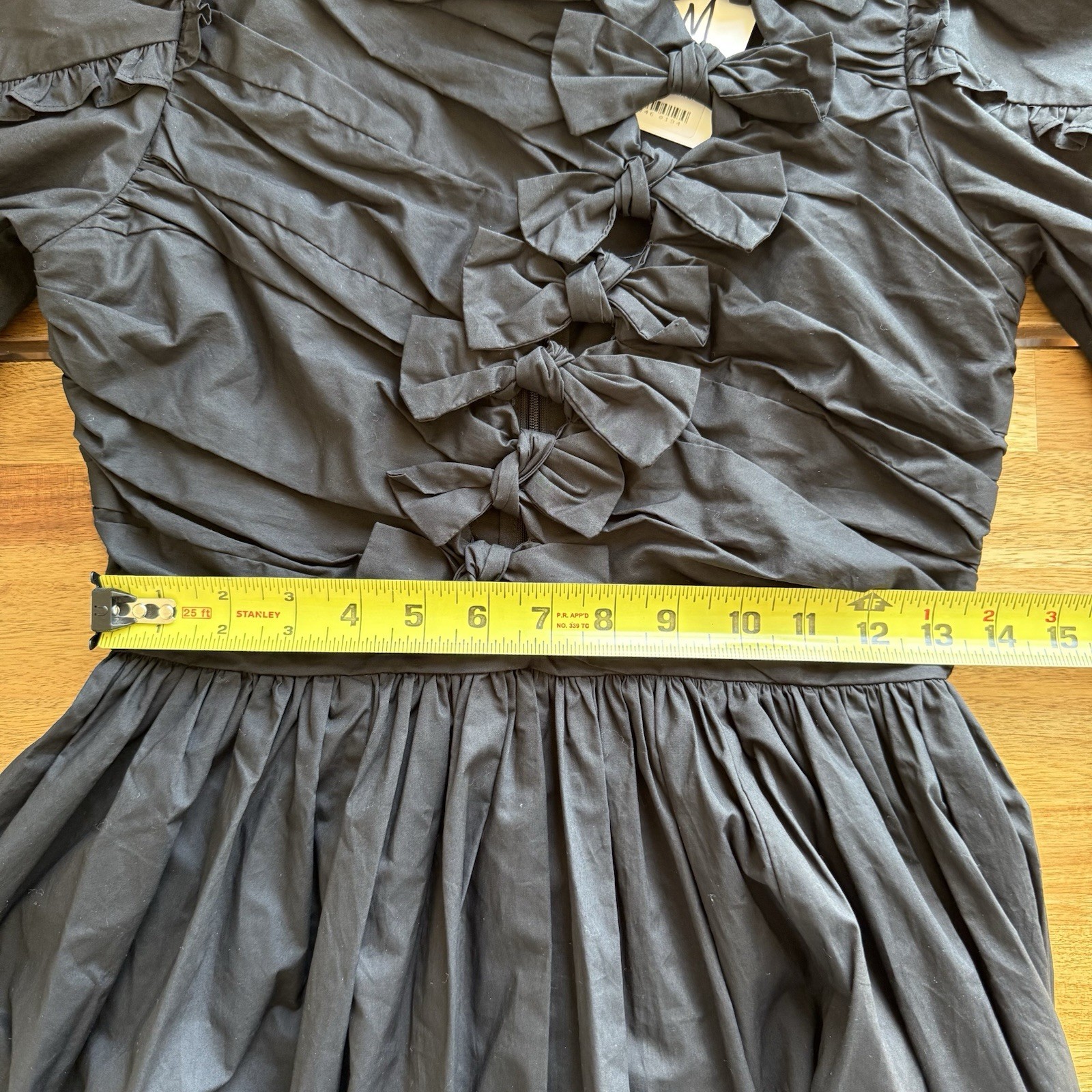 Sofie The Label Aribe Bow Detail Midi Dress Sz M Edwardian Victorian Steampunk