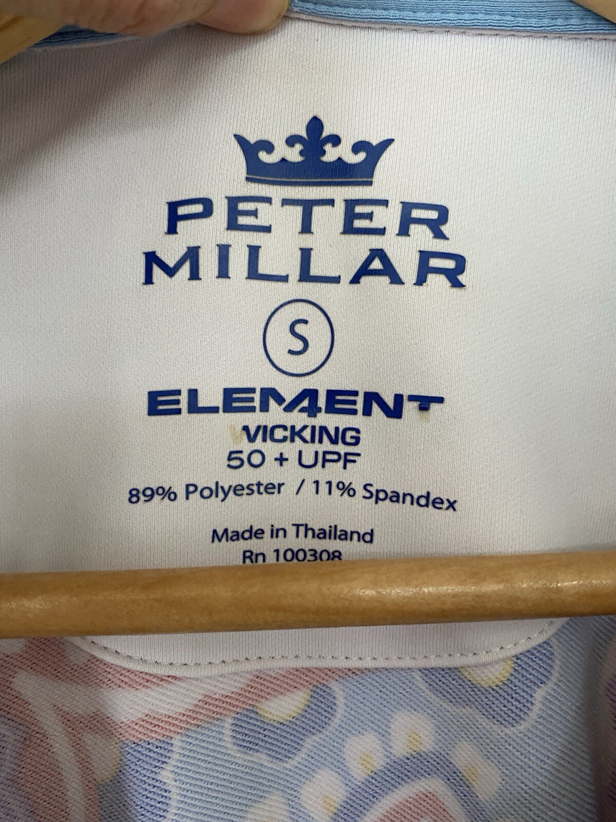 Peter Millar Element Wicking Womens 50+ UPF Stretch Dress Size Small Paisley