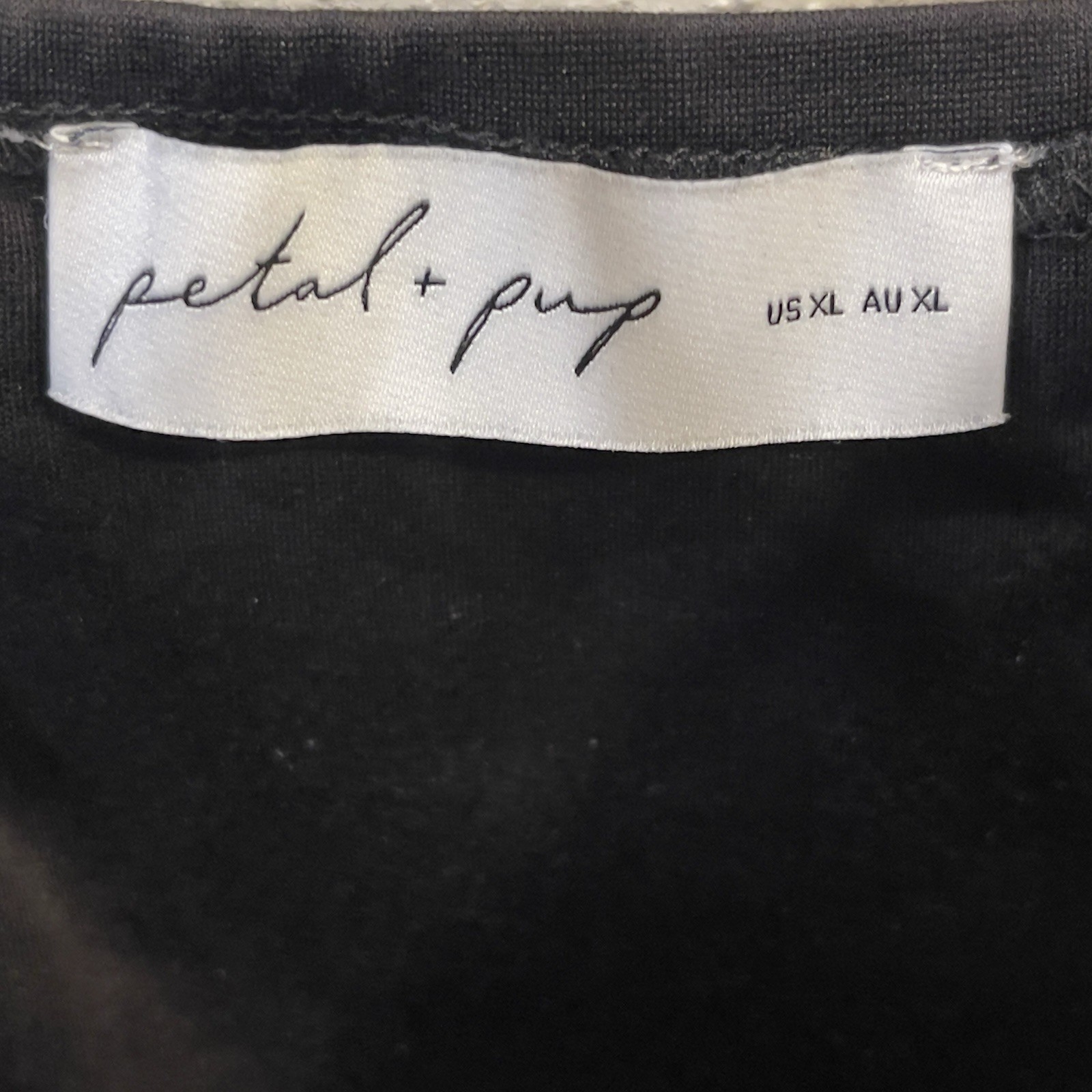 Size XL – Petal and Pup Jacinta Maxi Dress Black $99