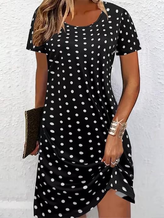 Plus 3XL (Size 18) Polka Dot Dress – Work to Cocktails & Beyond ✨New