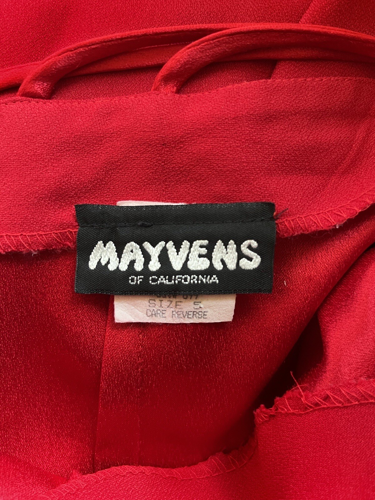 MAYVENS Vintage Red Strappy Side Slit Long Dress Size 5