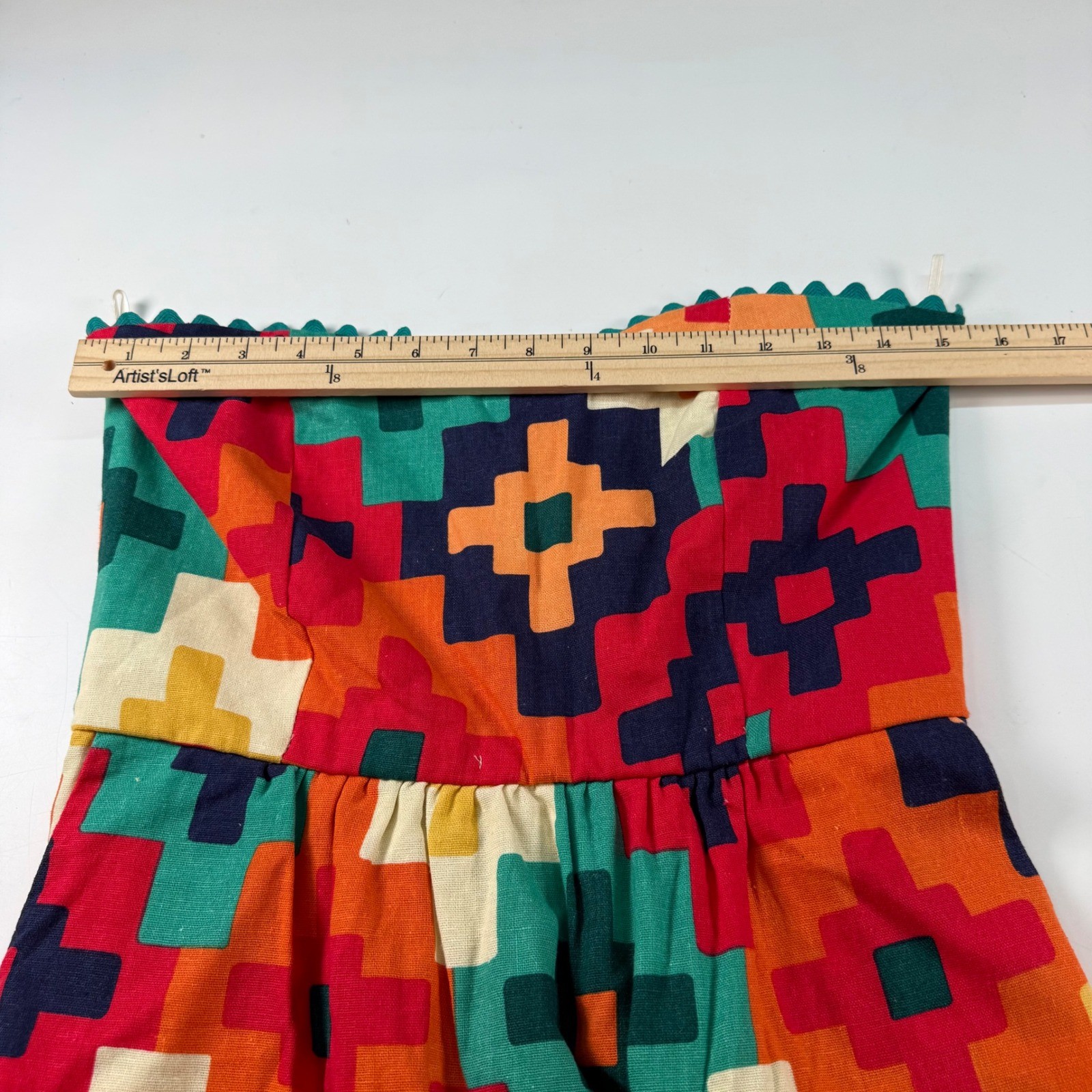 Judith March Mexican Etches Strapless Dress Sz Medium New With Tag Made In USA
