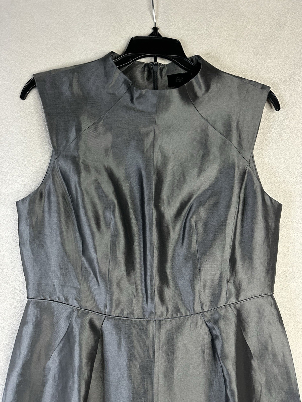 NEW Banana Republic Monogram Metallic Party Cocktail Dress Linen Silk Sz 8 $150