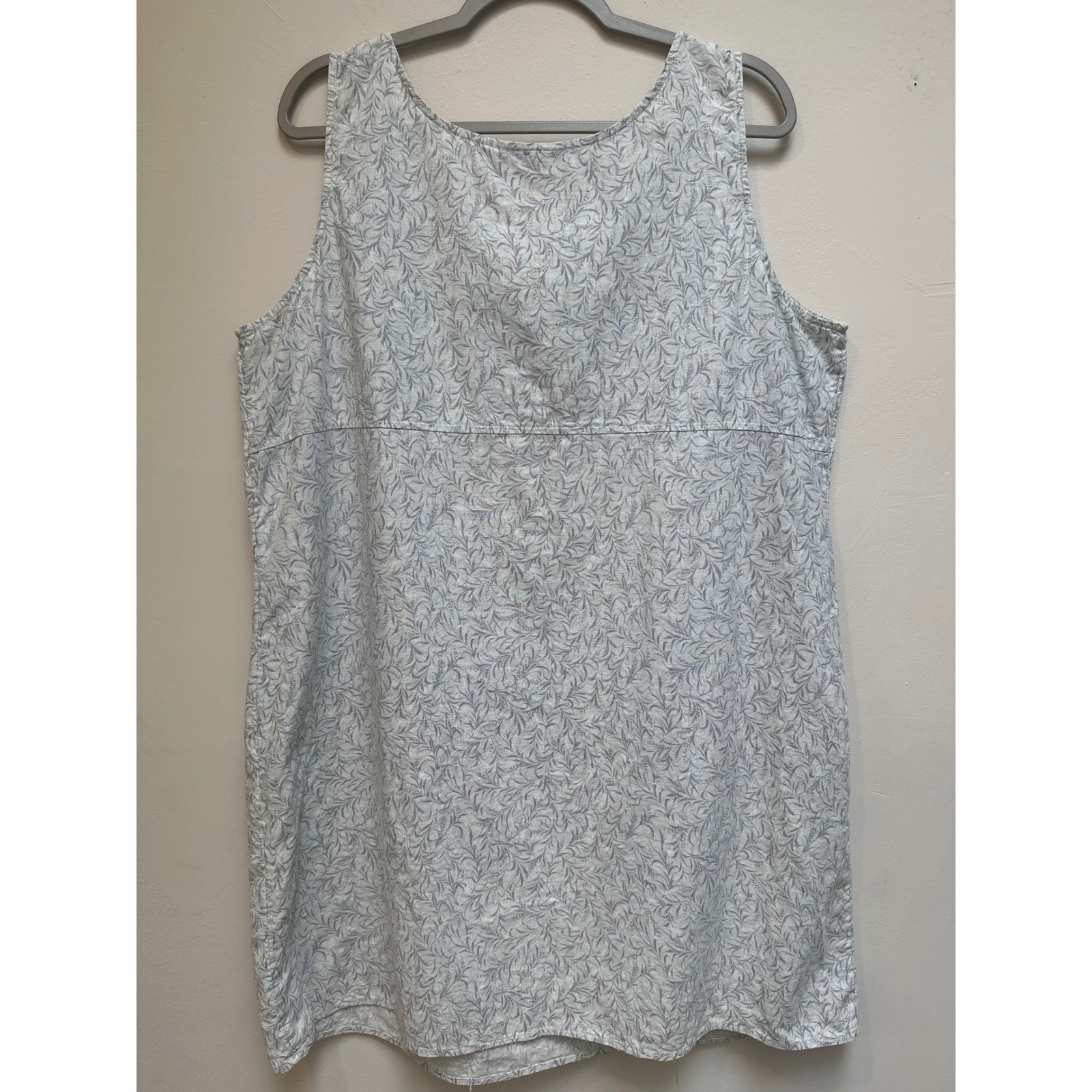 J. Jill A-Line Shift Dress XLP Chic Boho Party Vacation Coastal Cotton Linen
