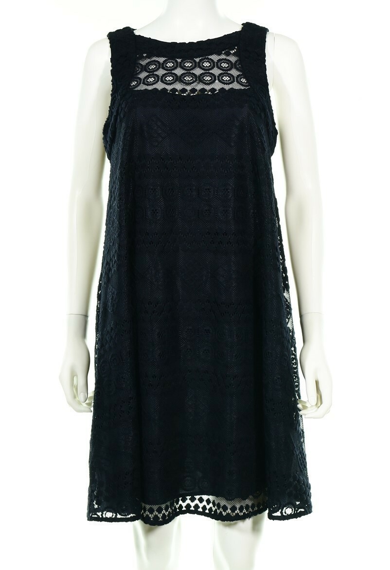 Donna Morgan Womens Midnight Sleeveless Above The Knee Tent Dress Size 6 133115