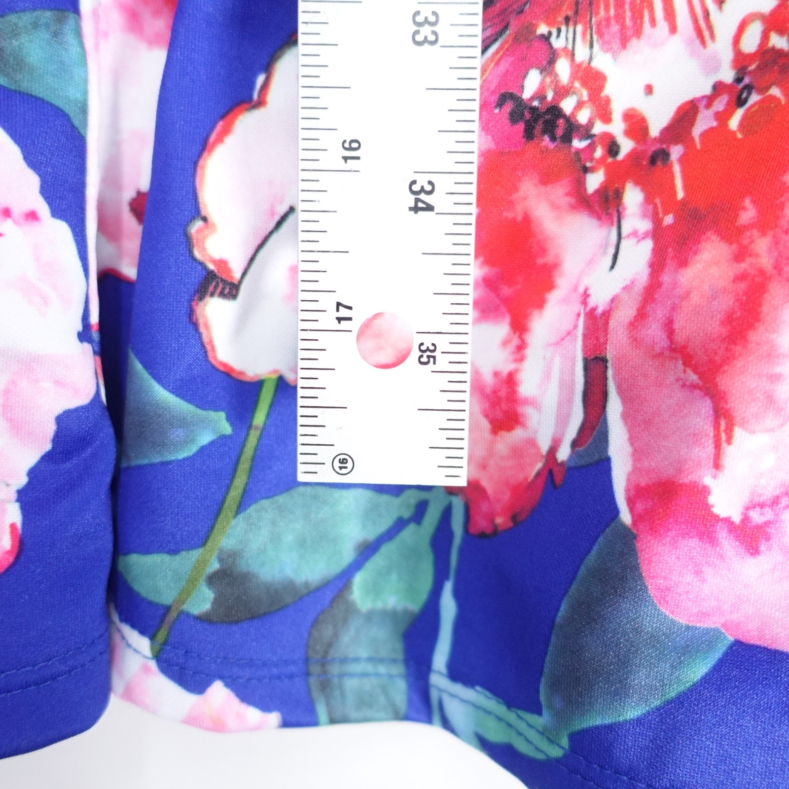 DB Established 1962 Fit & Flare Dress Womens 14 Multicolor Floral Keyhole Front