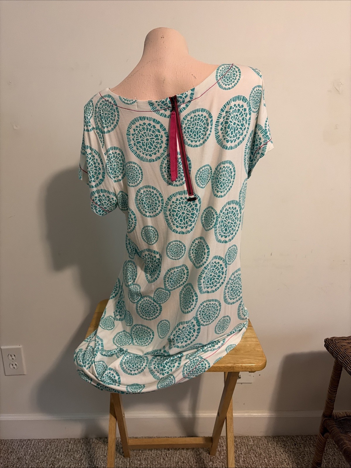 Hatley Dress XL blue patterned recognized by its distinct geometric medallion