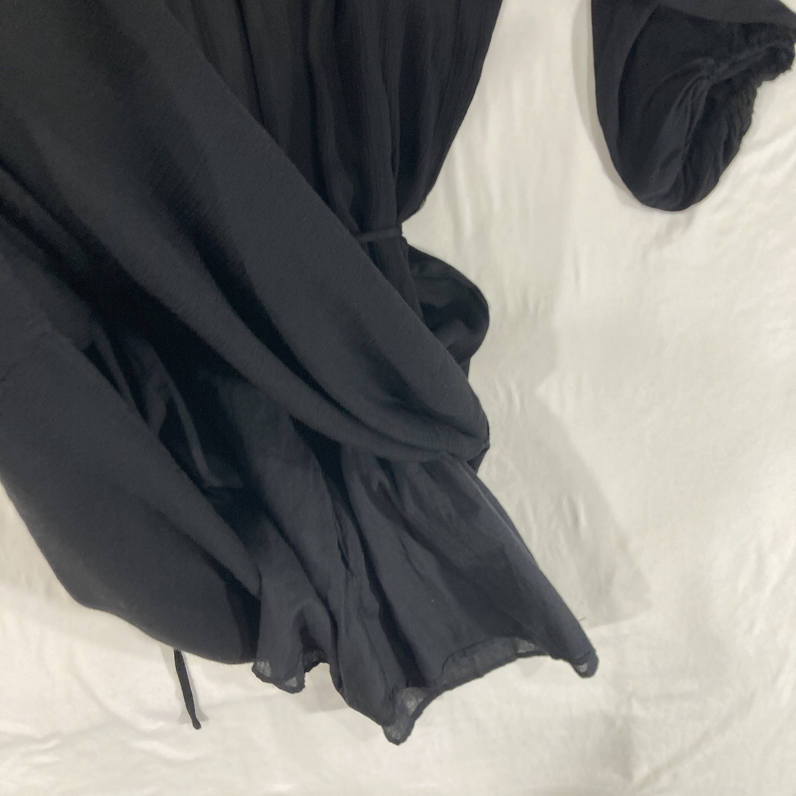 Hayden Whimsigoth Gauzy Sheer Mesh Lace Pleated Emo Goth Dress Womens S M NWOT