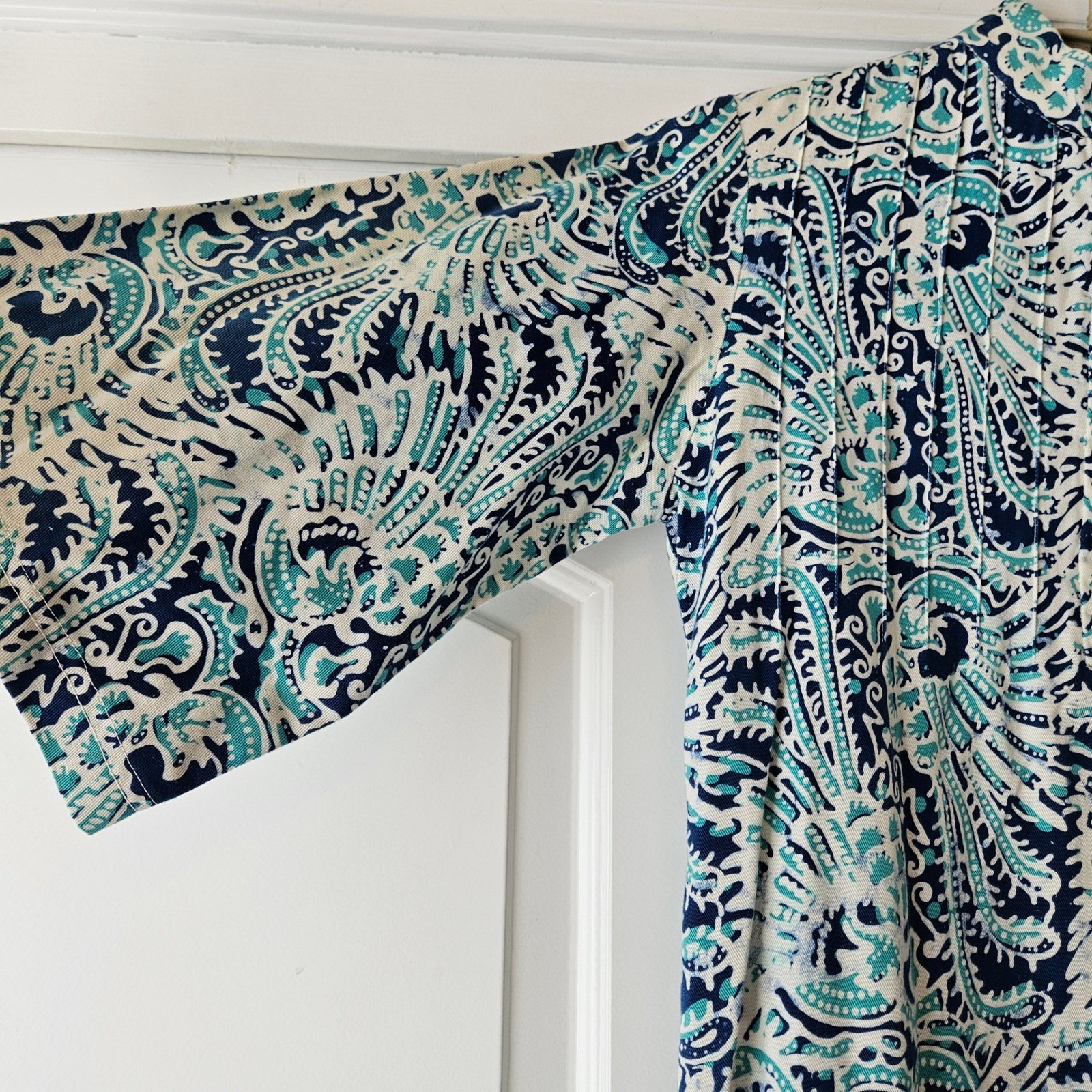 Structured Maxi Dress Size Small Blue Teal Beach Nautical Coastal Wedding Guest