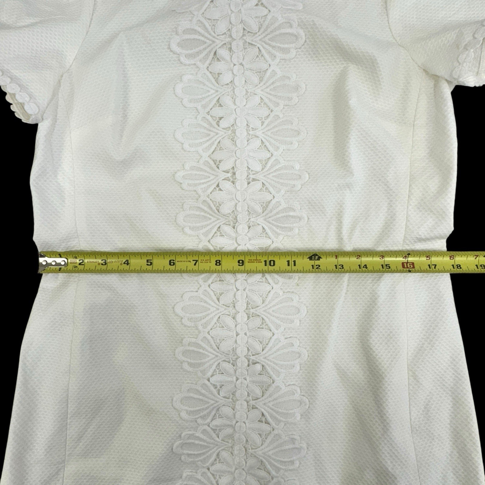 Lilly Pulitzer Maisie Stretch Piqué Shift Dress Resort White Size 12 NWT /cb