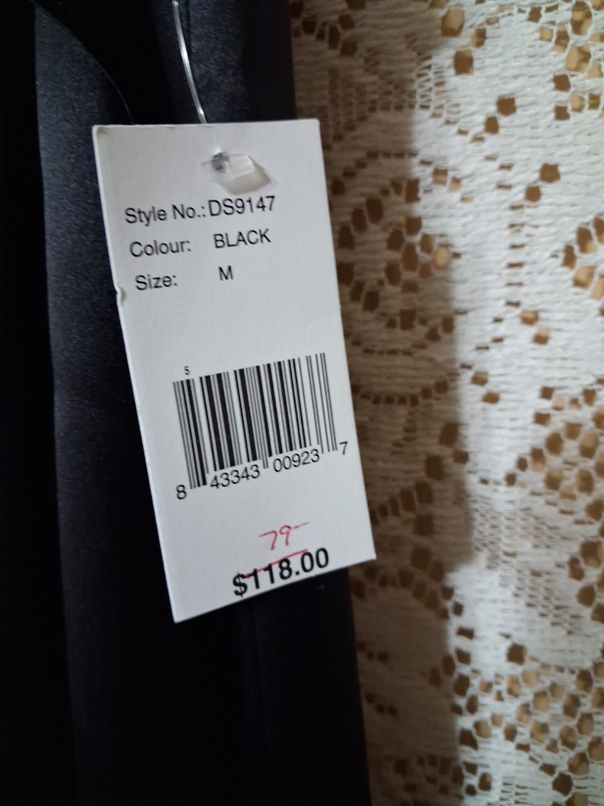 Black Collective Clothing Silk Cocktail Dress Size Medium Nwt