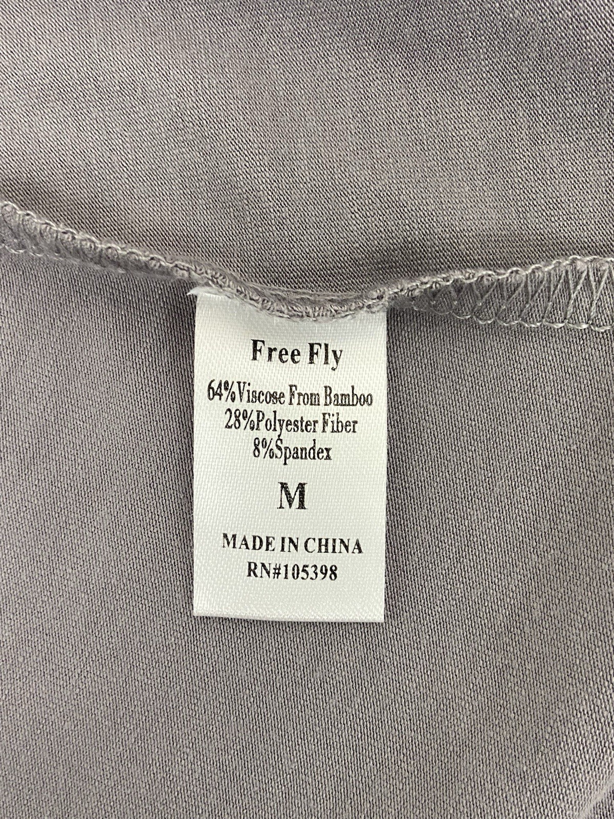 Free Fly Size Medium Gray Bamboo Flex Sleeveless Tank Dress Stretch Comfort