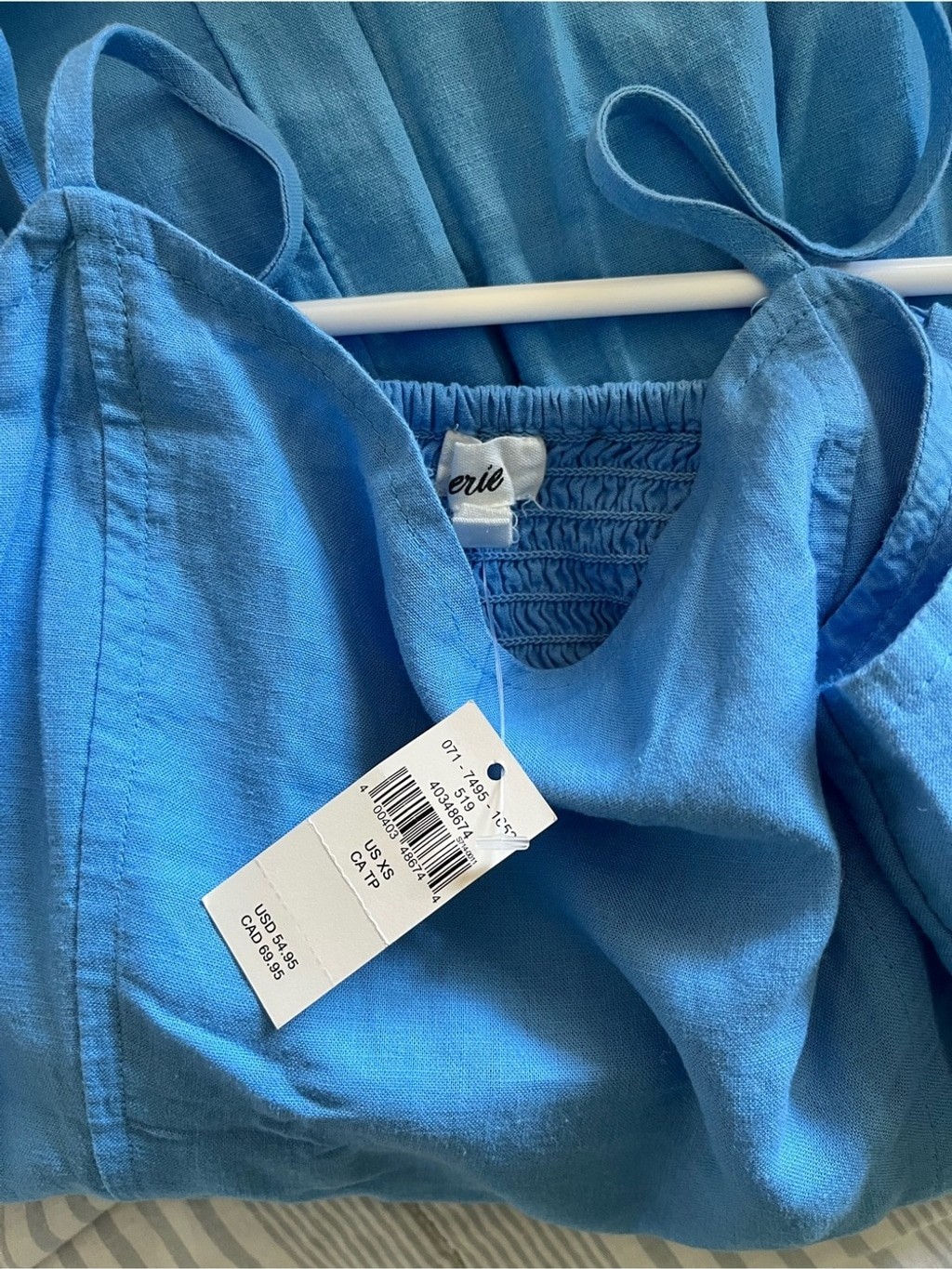 aerie Bright Blue Tie-Strap Sundress