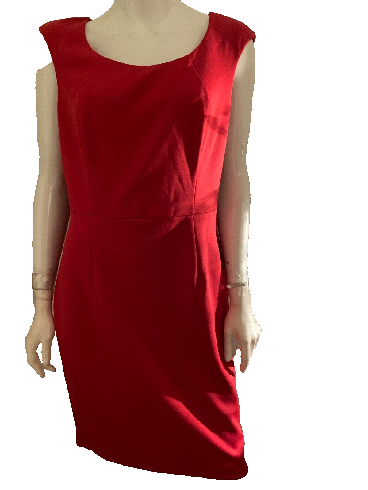 NEW WhiteHouseBlackMarket all seasons knit dress color red size 8 Nice