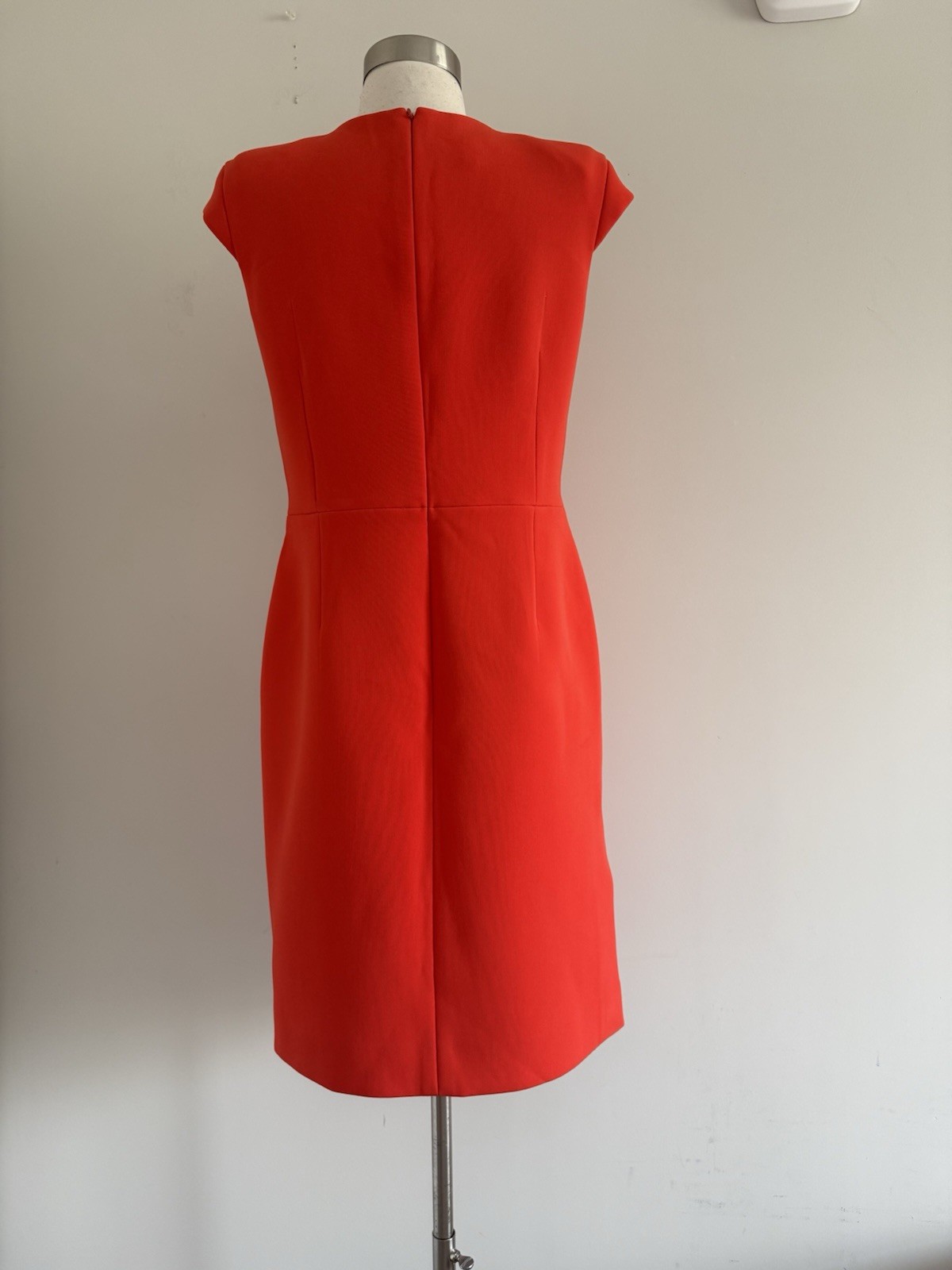 ESCADA ZIP BACK LINED THICK SIDE SLIT DRESS SIZE 34 MADE IN ROMANIA