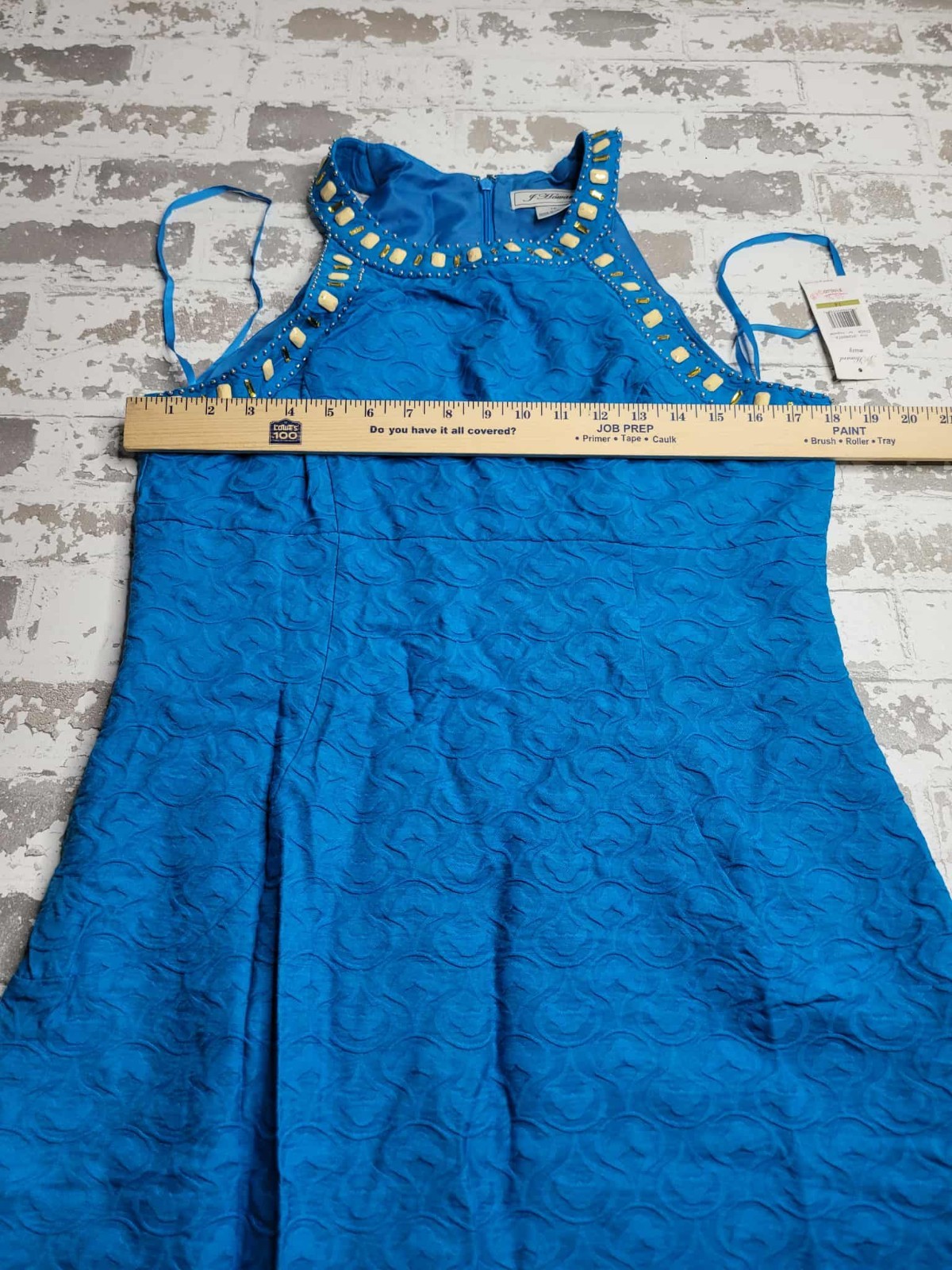 J Howard Missy Blue Dress Size 14 NWT