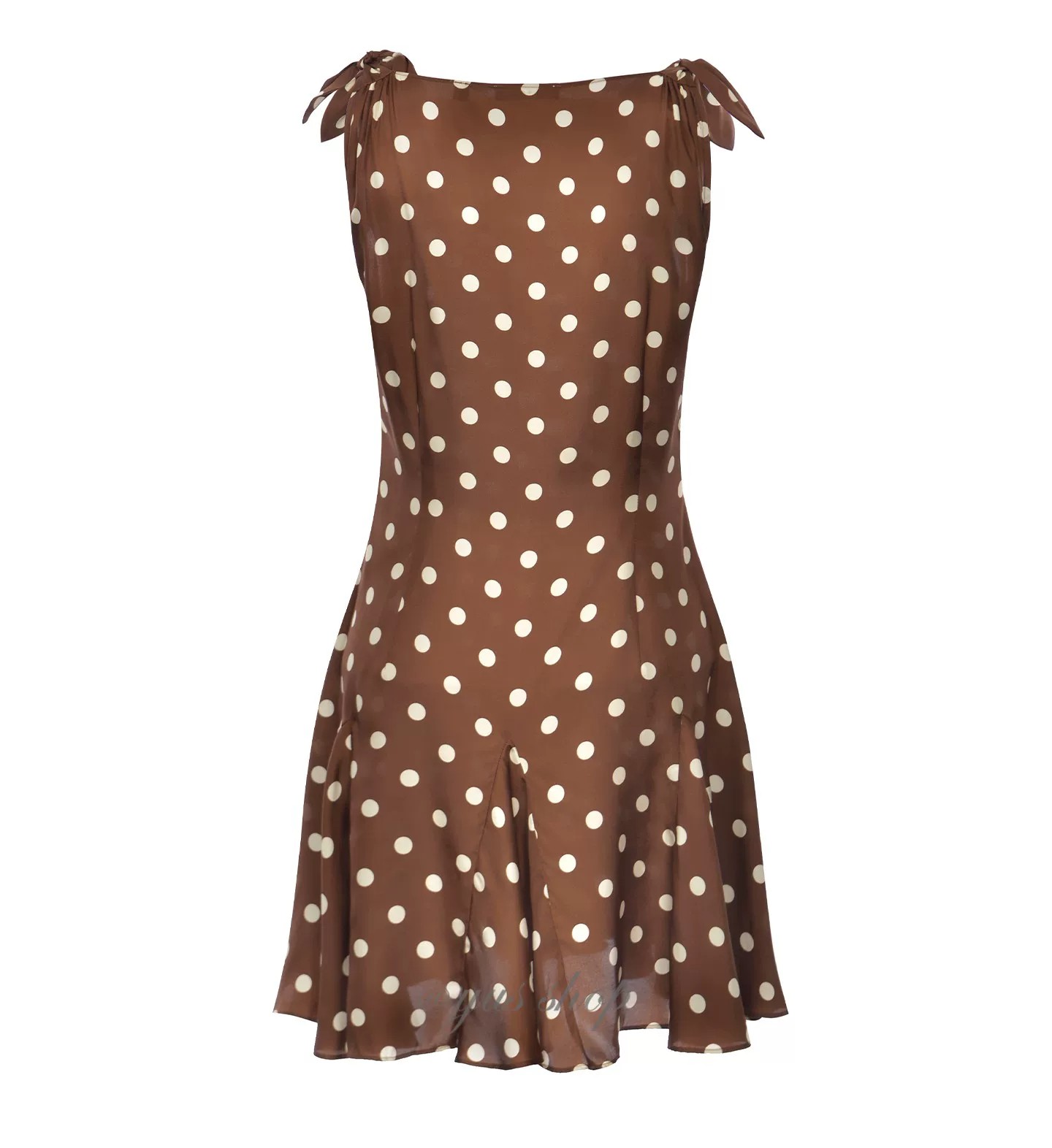 2026 Doen Summer Resort Silk Blend Ruffle Polka Dot Sleeveless Dress