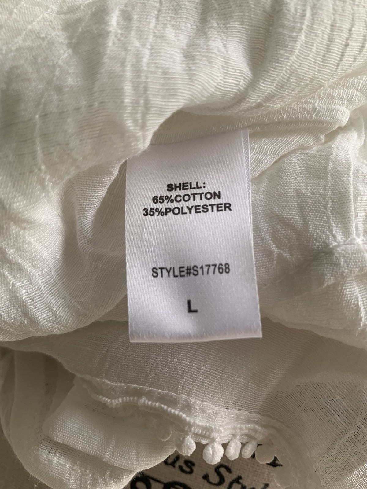 Mustard Seed White Blouson Ruffled Soft Cottagecore Dress Size Large