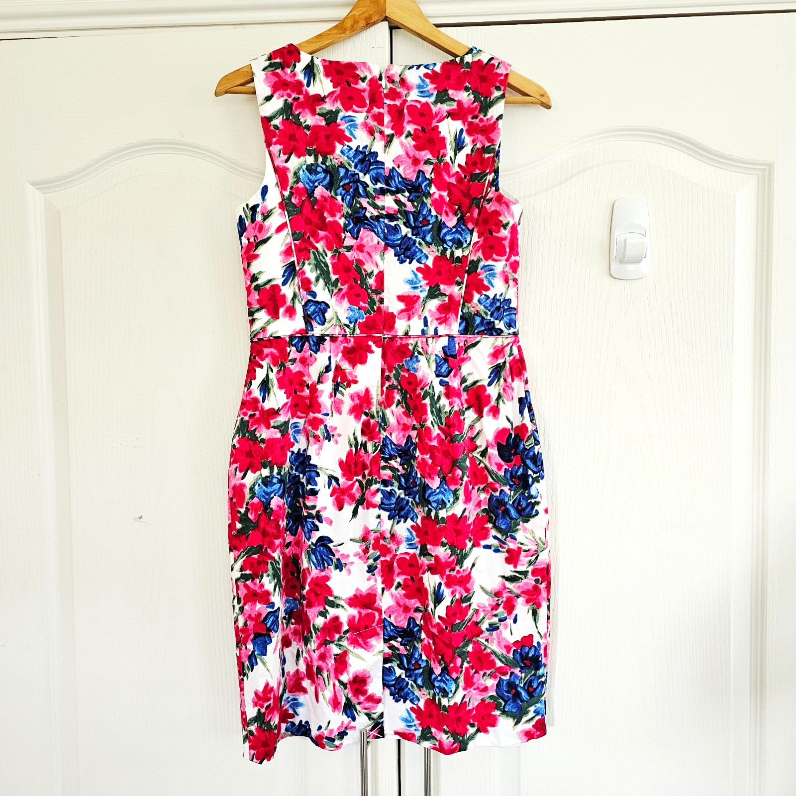 TALBOT Womens Dress UK 10 US 6 Multi Abstract Floral Print Wedding Evening Party