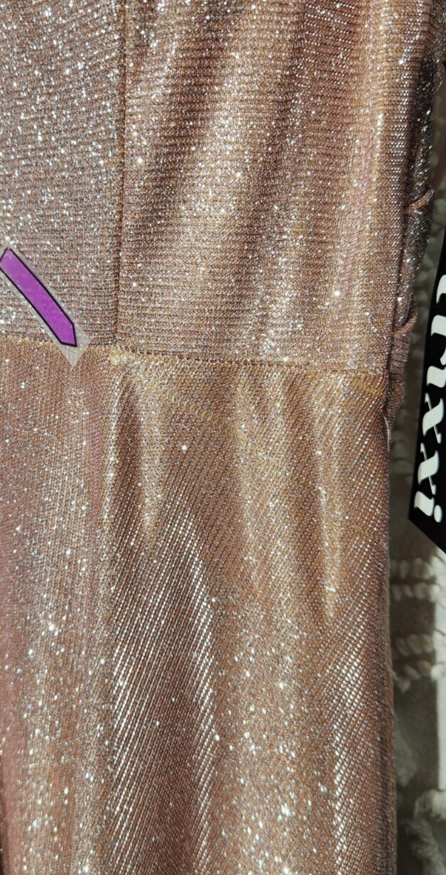 Trixxi Womens Formal Glitter Dress Size 7 Pink Prom Sparkle Barbie Long