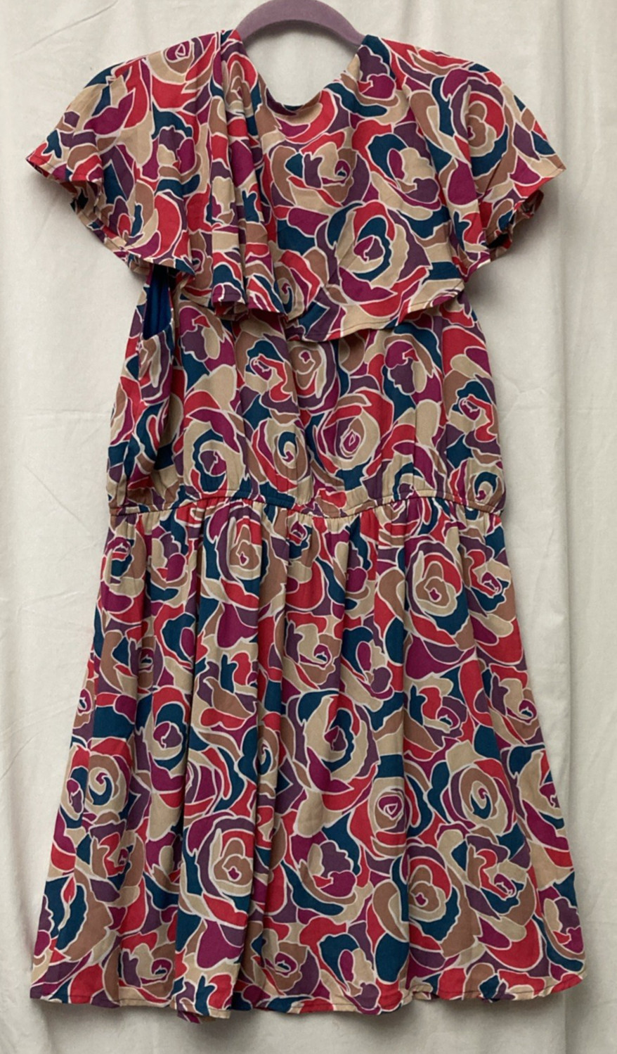 NWT Emily Wonder Women’s Plus Size Multicolor Lined Floral Sleeveless Dress – 1X