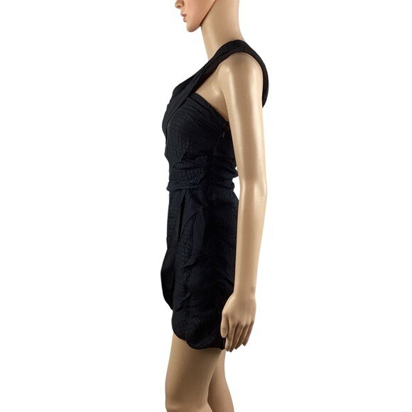 Affliction Bailey Tulip Silk Mini Dress Size 0 Black