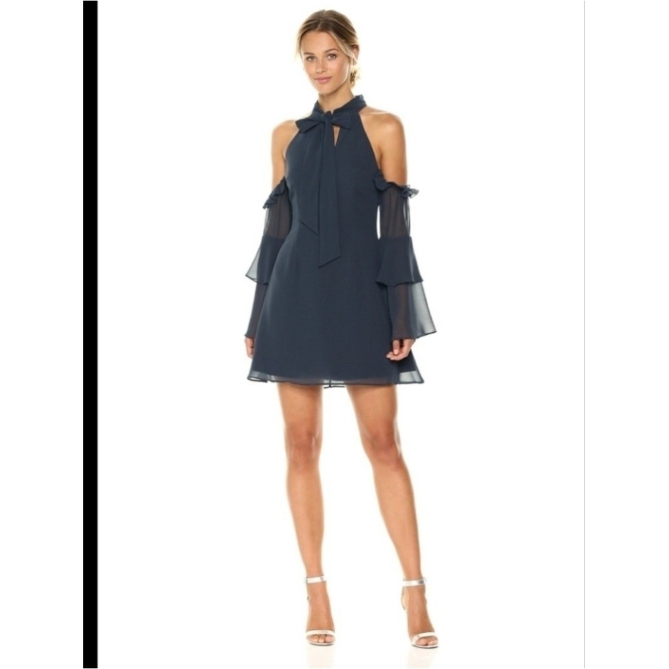 Keepsake Twilight Dreams Cold Shoulder Minidress size xs