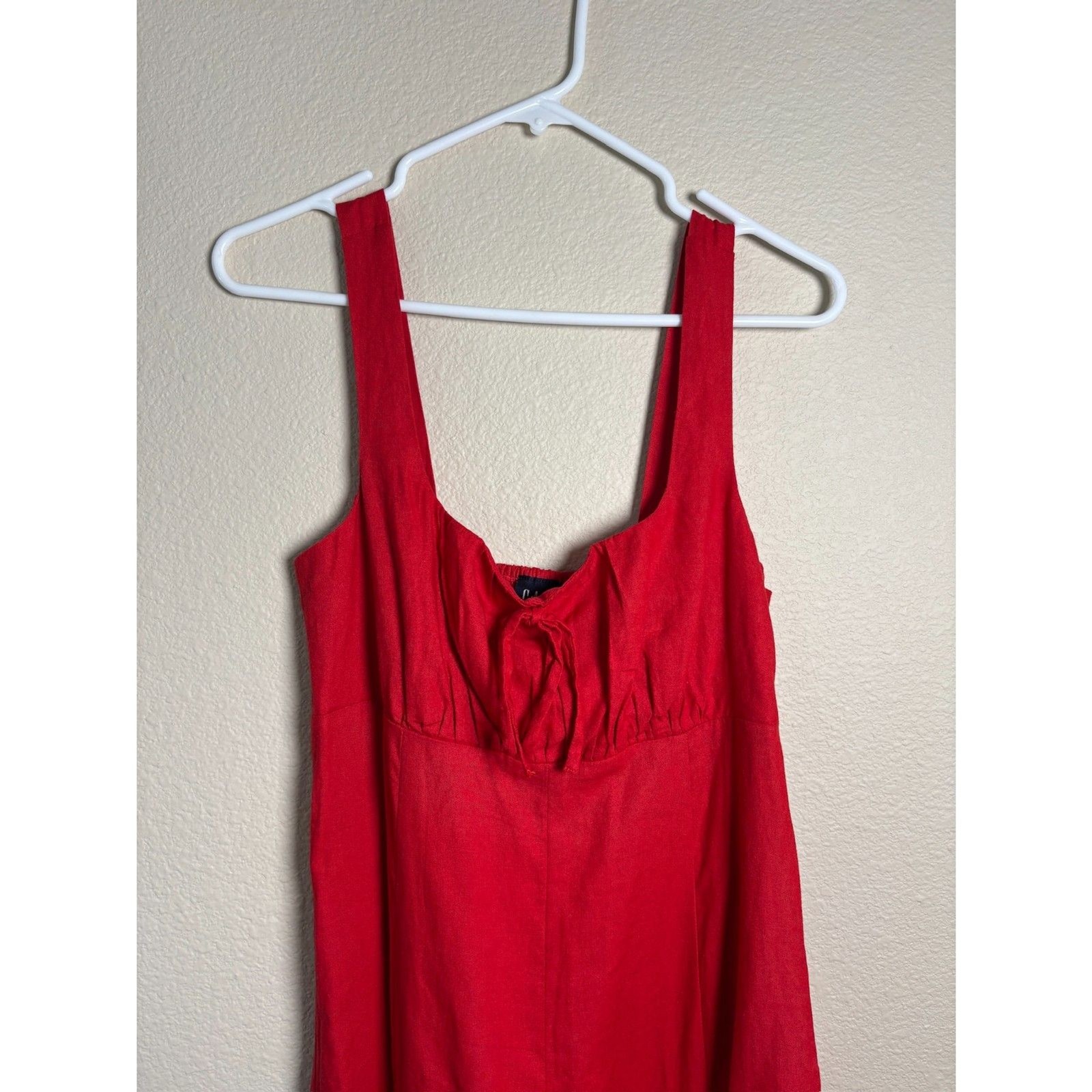 Gap x DÔEN Red Dress linen blend size M new with tags