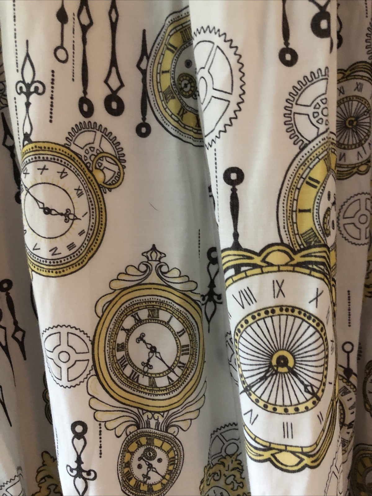 Bea & Dot for Modcloth Womens Clock Gears Fit Flare Pleated Teacher Dress Sz 2X