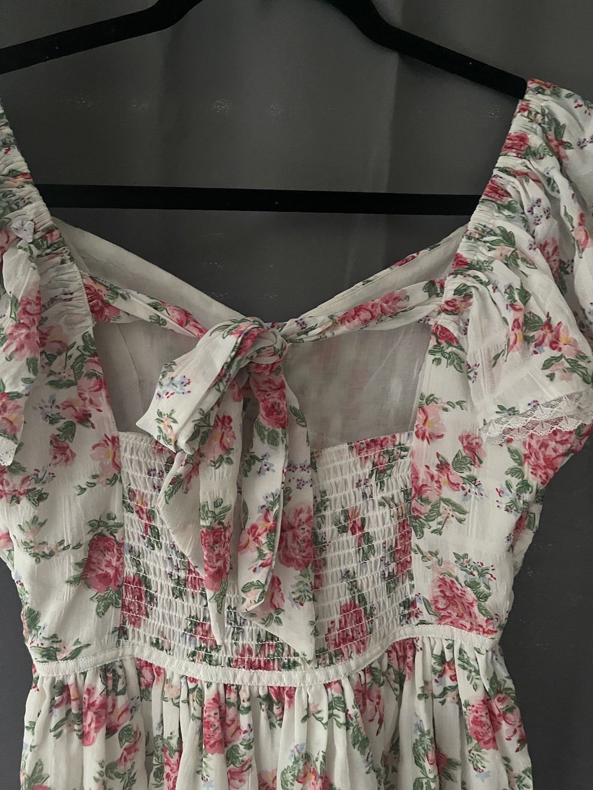 NWT ALTAR’D STATE BELLA FLORAL MINI DRESS XS IVORY PINK XSMALL